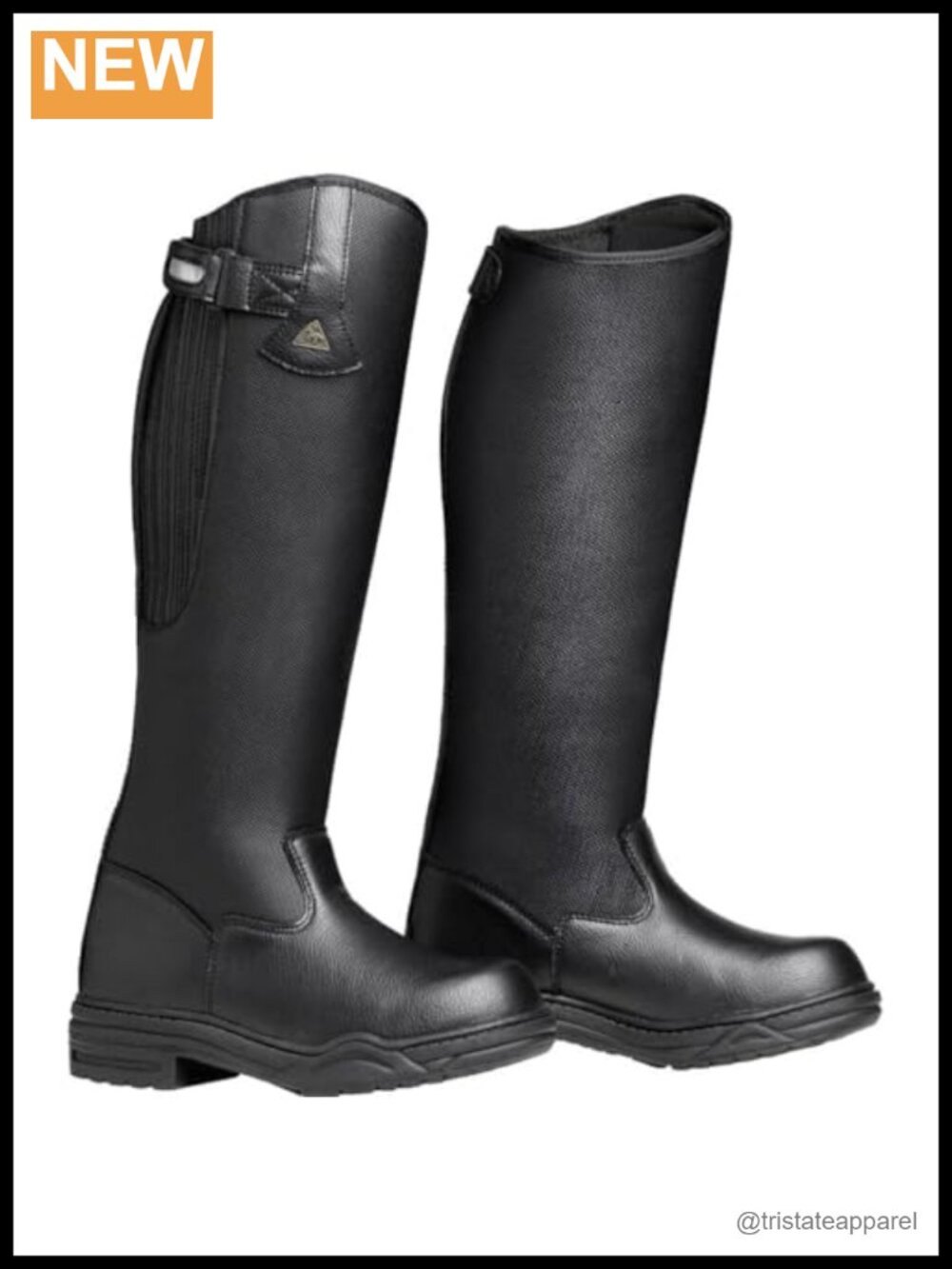 Waterproof Equestrian Sport Boots Duralon Knee-High Zip